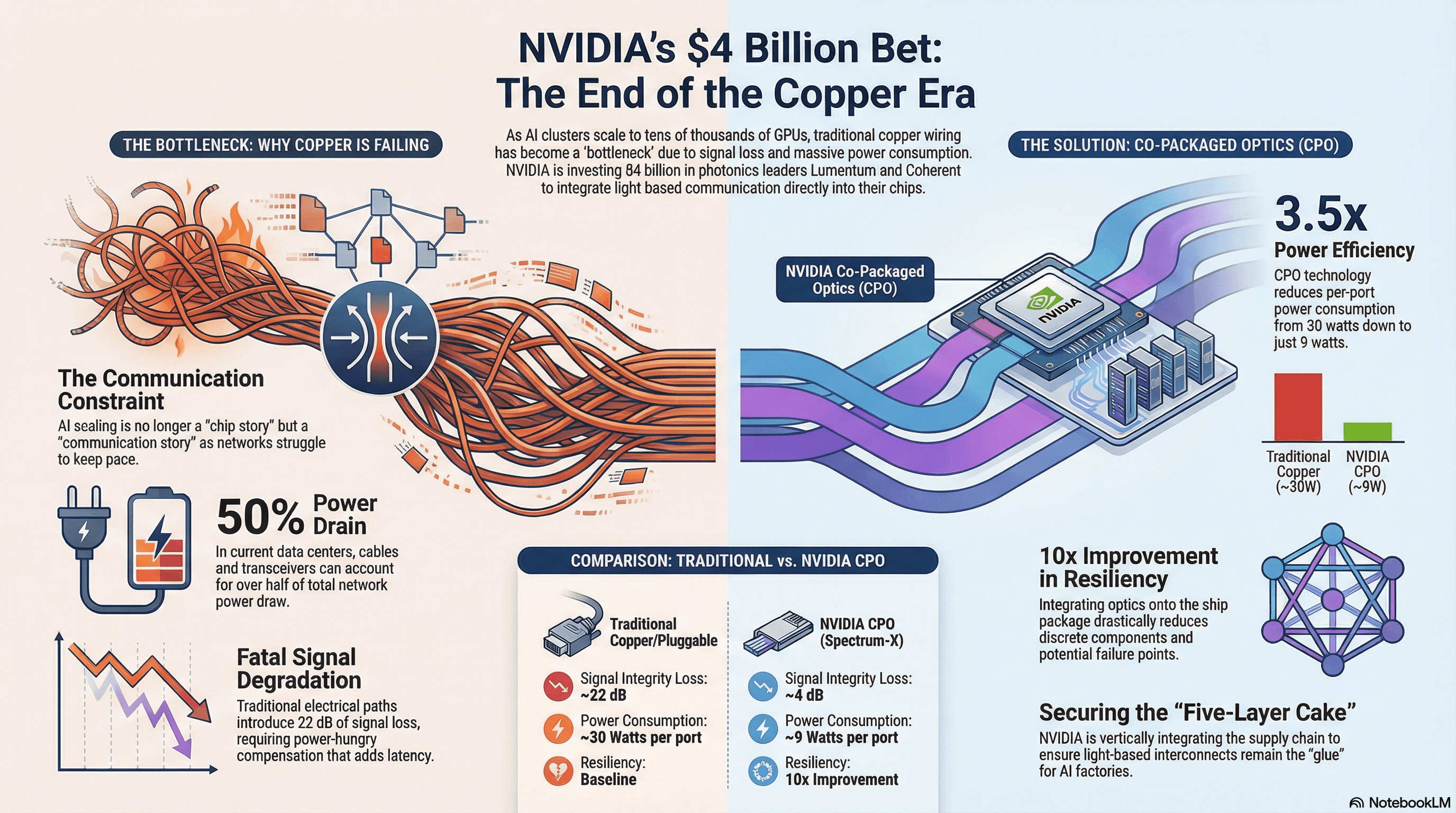 NVIDIA Bets $4 Billion on Photonics: Why Light Is the Future of AI Networking - AI-powered book insights and learning