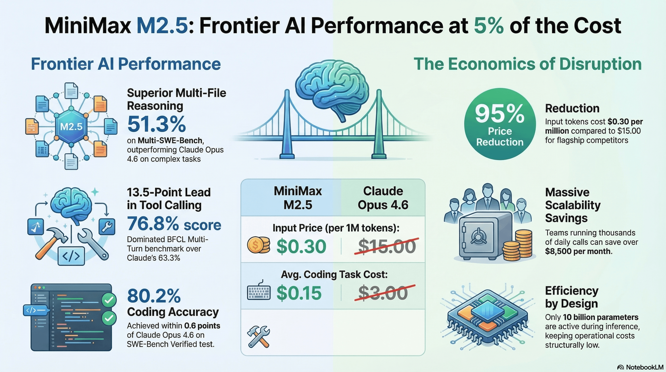 MiniMax M2.5 Matches Claude at 5% the Cost. The AI Pricing War Just Escalated. - AI-powered book insights and learning